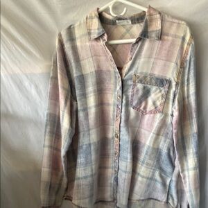 Maurices Multicolor Plaid Shirt